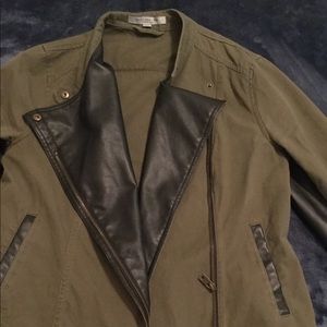Andrew Marc army green motto jacket